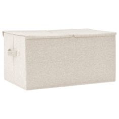 Greatstore Škatla za shranjevanje blago 50x30x25 cm krem