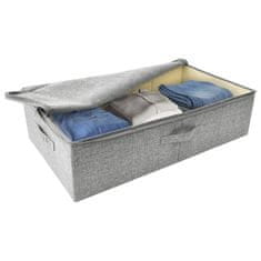 Vidaxl Škatla za shranjevanje blago 70x40x18 cm siva