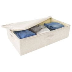 Vidaxl Škatla za shranjevanje blago 70x40x18 cm krem