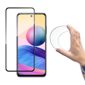 WOZINSKY Steklo za zaslon Xiaomi Redmi Note 10 5G Full Cover Flexi Nano črno