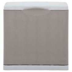 Vidaxl Koš za ločevanje odpadkov taupe 20L 40x30x40 cm