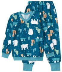 Garnamama fantovska topla pižama, 158, temno modra md118446_fm4