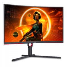 AOC CQ32G3SU gaming monitor, 80.01 cm, 165Hz, QHD, ukrivljen (CQ32G3SU/BK)