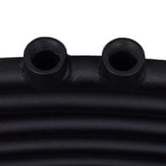 Vidaxl Kopalniški radiator z ukrivljenimi cevmi 600x1424 mm črn