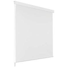 Vidaxl Rolo senčilo za tuš 100x240 cm bele barve