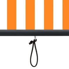 Vidaxl Zunanje rolo senčilo 60x250 cm belo in oranžno