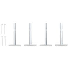 Vidaxl Stenska polica s predalom 2 kosa siva 40x23,5x10 cm mediapan