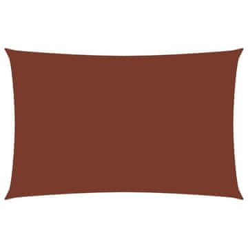 Vidaxl Senčno jadro oksford blago pravokotno 3x6 m terakota