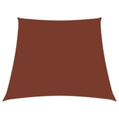 Vidaxl Senčno jadro oksford blago trapez 2/4x3 m terakota