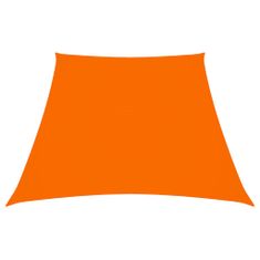 Vidaxl Senčno jadro oksford blago trapez 3/4x3 m oranžno