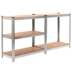 Vidaxl Police za shranjevanje 2 kosa MDF 90x40x180 cm