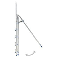 Vidaxl Aluminijasta lestev s 5 stopnicami 150 kg