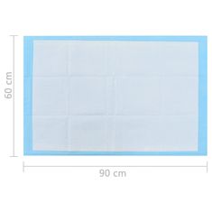 Vidaxl Vzgajalne podloge za pse 400 kosov 90x60 cm netkano blago