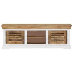 Vidaxl TV omarica iz trdnega mangovega lesa 118x30x40 cm