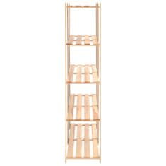 Vidaxl Stojalo s policami 5-nadstropno 170x38x170 cm borovina 500 kg