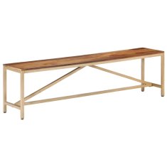 Vidaxl Klop 160 cm iz trdnega palisandra