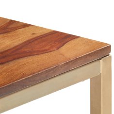 Vidaxl Klop 160 cm iz trdnega palisandra