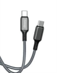 DUDAO L5HT kabel USB-C / USB-C PD 100W 1m, siva