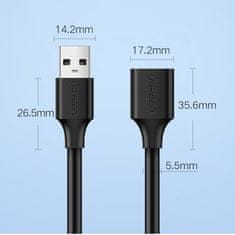 Ugreen US129 Extension podaljšanje kabel USB 3.0 F/M 3m, črna