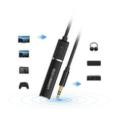 Ugreen CM107 Transmitter Bluetooth avdio adapter 3.5 mm jack, črna