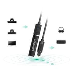 Ugreen CM150 Transmitter Bluetooth avdio adapter Toslink, črna