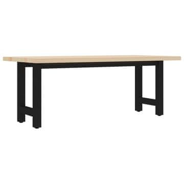 Vidaxl Klop 115x40x45 cm borovina