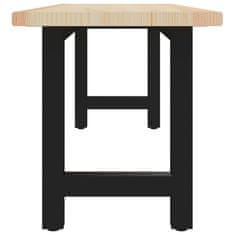 Vidaxl Klop 135x40x45 cm borovina