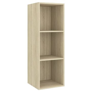 Vidaxl Stenska TV omarica sonoma hrast 37x37x107 cm iverna plošča