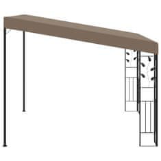 Vidaxl Paviljon za namestitev na steno 3x3x2,5 m taupe