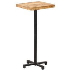 shumee vidaXL Barska miza kvadratna 50x50x110 cm robusten mangov les
