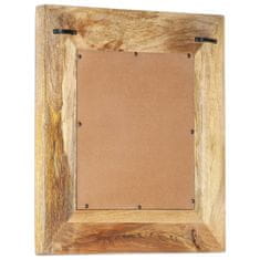Vidaxl Ročno izrezljano ogledalo 50x50x11 cm trden mangov les
