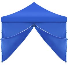 Greatstore Zložljiv pop-up vrtni šotor z 8 stranicami 3x9 m moder