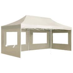 Greatstore Profesionalni šotor za zabave aluminij 6x3 m krem