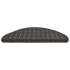 Vidaxl Preproge za stopnice 15 kosov antracitne 65x25 cm