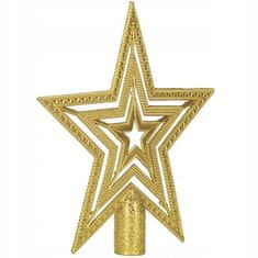 Springos Zvezda za na božično jelko zlata 15 cm