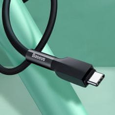 BASEUS durable USB - USB Type C cable 3 A 1 m 480 Mbps black (CATGJ-01)
