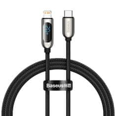 BASEUS USB Type C - Lightning 20W fast charging data cable Power Delivery with display screen power meter 1m