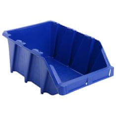 Vidaxl Skladalni zaboji za shranjevanje 35 kosov 218x360x156 mm modri