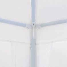 Vidaxl Šotor za zabave 3x9 m PE bele barve