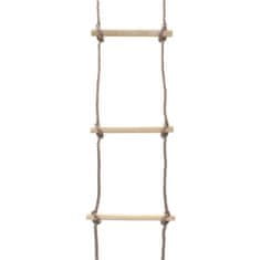 Vidaxl Otroška lestev iz vrvi 290 cm les