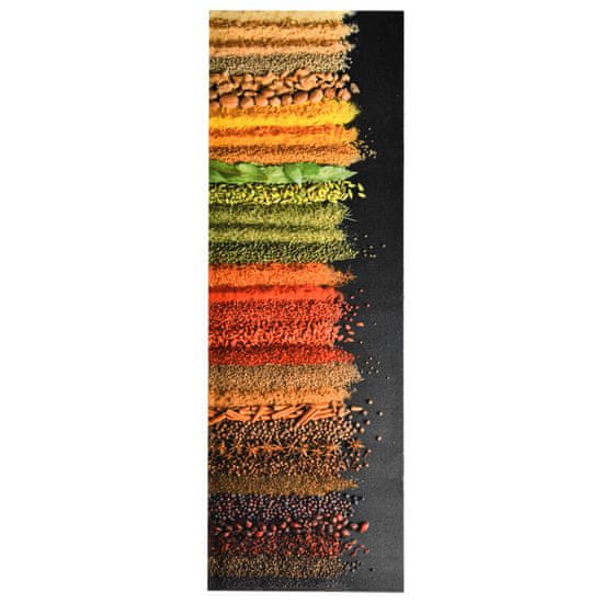 Greatstore Kuhinjska talna preproga pralna začimbe 60x180 cm