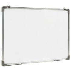 Vidaxl Magnetna piši-briši tabla bela 70x50 cm jeklo
