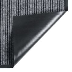 Greatstore Predpražnik črtast siv 60x80 cm