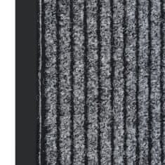 Vidaxl Predpražnik črtast siv 80x120 cm