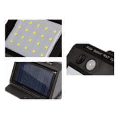 master LED Strenska solarna svetilka s senzorjem gibanja in senzorjem mraka - 20 LED