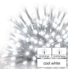 Emos svetlobna veriga, ledene sveče, 2,5 m, utripajoča, hladna bela