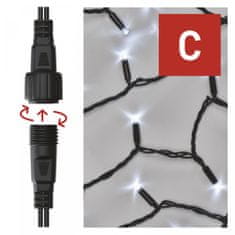 Emos Profi LED povezovalna veriga, črna, 5 m, zunanja/notranja, hladna bela