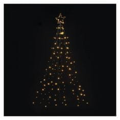 Emos LED božična jelka, kovinska, 180 cm, zunanja/notranja, topla bela, časovnik
