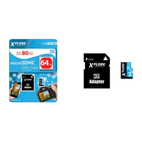 Xplore Spominska kartica micro sdxc u3 64GB XP1400