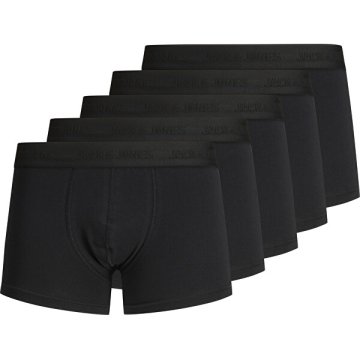 Jack&Jones 5 PAKET - moške boksarice JACTONE 12176266 Black